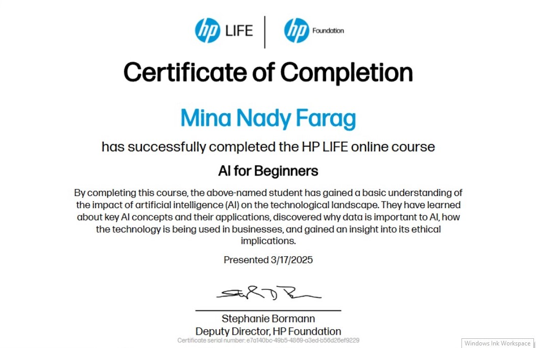 Certificate 3